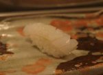 松江市内『大鯛寿司』の十二かん、その一白いか／ケンサキイカ