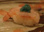 松江市内『大鯛寿司』の十二かん、その九赤海老／ホッコクアカエビ