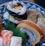 姫路『すし宗』、巻きずし、伊達巻き
