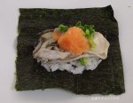 生ガキ握り色紙仕立て