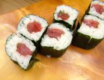 青板海苔の鉄火巻き