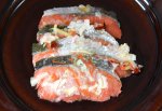 青森県弘前市、紅鮭寿し