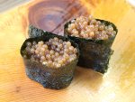 サケビクニンの卵の軍艦巻き
