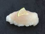 トラフグの薄造り握り