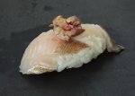 金頭の焼霜肝のせ握り