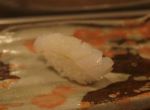 松江市内『大鯛寿司』の十二かん、その一白いか／ケンサキイカ